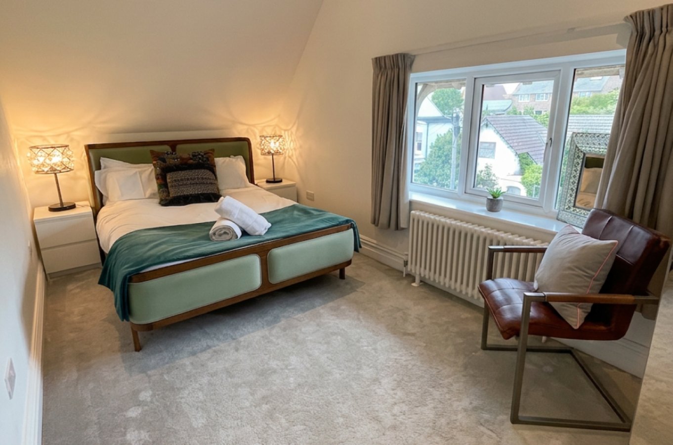 Bedroom 7 — king bed with ensuite shower, second floor