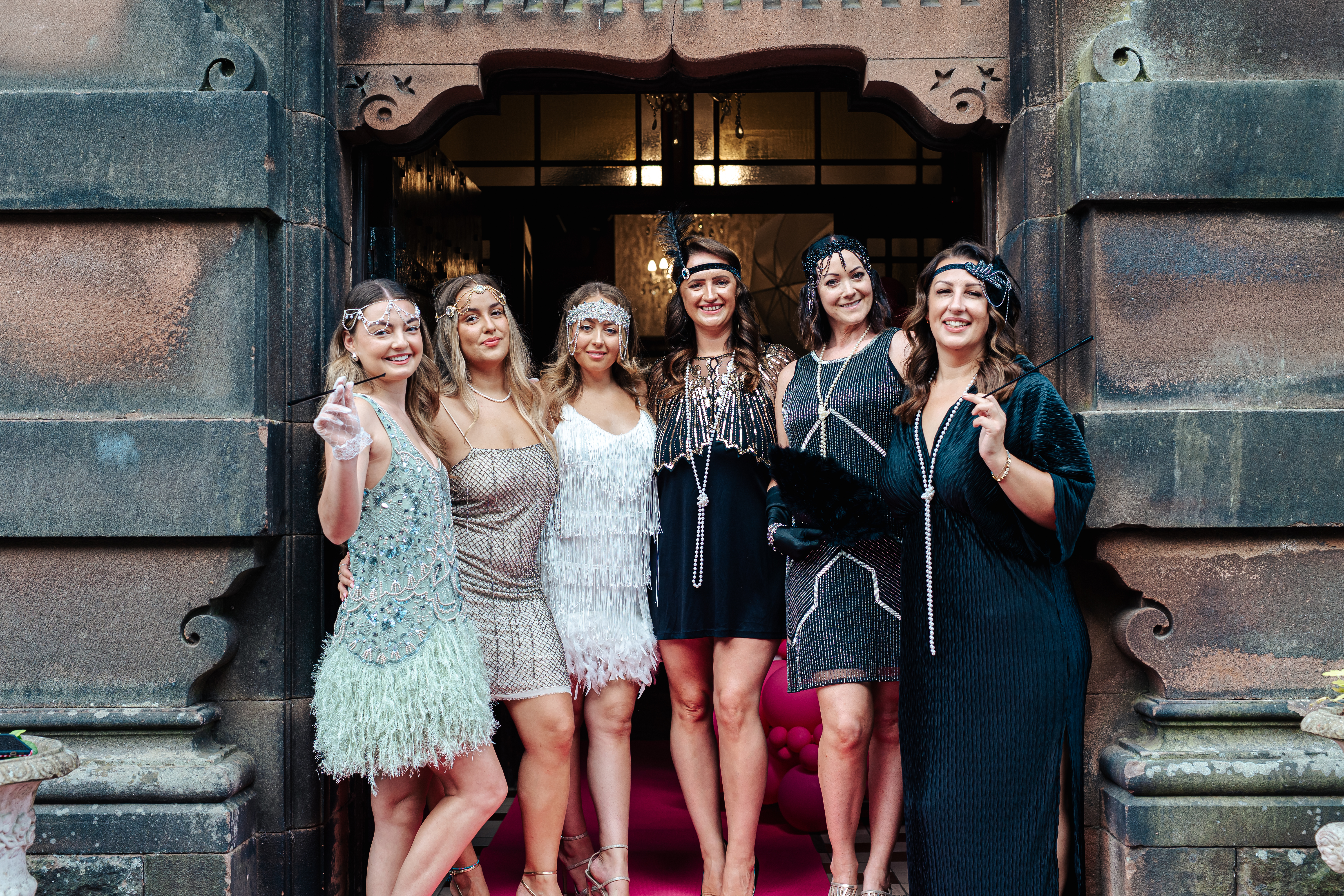 Guests at a My Event Concierge event in Great Gatsby costumes